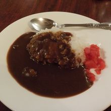 夕食のカレーライス