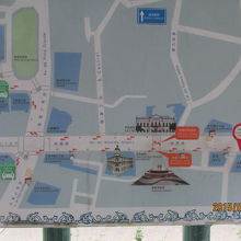 セナド広場の地図