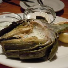 FIRE-GRILLED FRESH ARTICHOKE