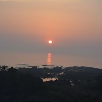 部屋からの夕日