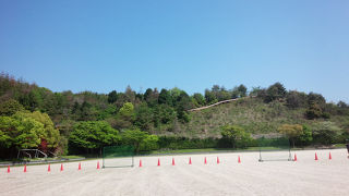 ローラーすべり台で遊びました