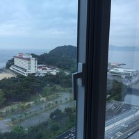 部屋からウェスティン朝鮮と海雲台ビーチが見え最高です(^-^