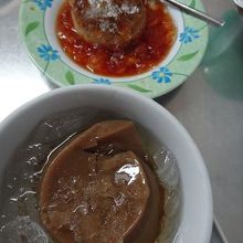 カカオ杏仁豆腐、プリン