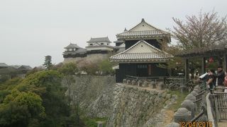 町の中心にある平山城です。
