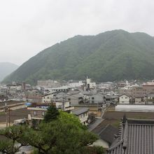 薬師院から望む備中高梁駅方面