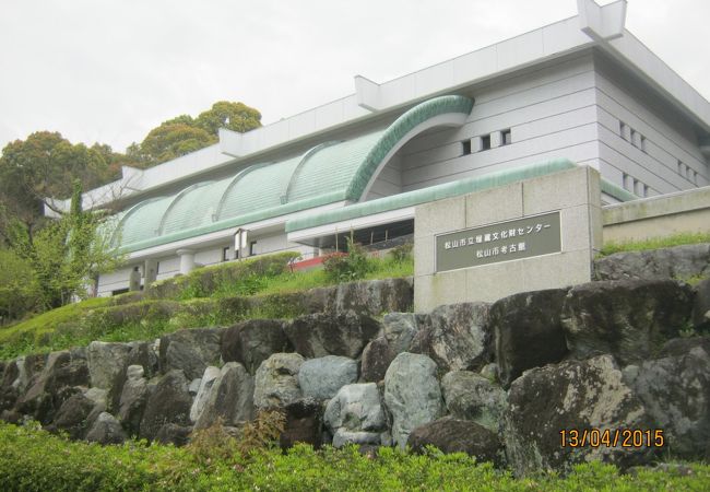 松山駅のにしにある松山総合公園の一角にあります。