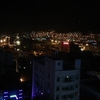 釜山の夜景が見えました。
