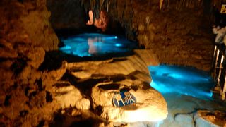 日本では珍しい、蒸し暑い鍾乳洞