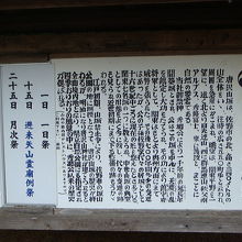 由緒書きなど。