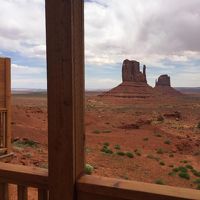 キャビン（フロントロウ）のポーチからの眺望です。