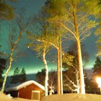 部屋からオーロラが♪