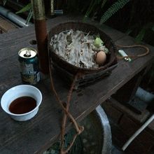 足湯につかりながら地獄蒸し味わえます！