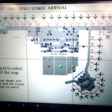 ターミナルビル平面図。トルコ航空の機内モニターで見られます。