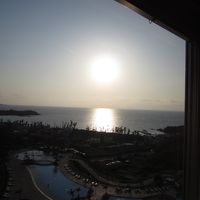 部屋からの夕日