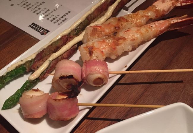 串焼きの数が豊富