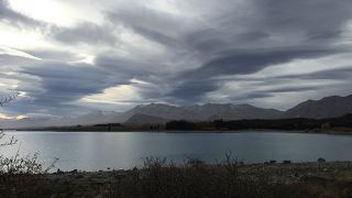 あいにくの曇天