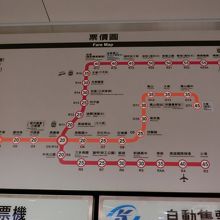 路線図は色分けされていてわかりやすいです！