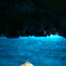 青の洞窟内にて撮影