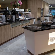 食事とドリンクのあるエリア。