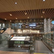 ２階改札正面に駅ビル入り口