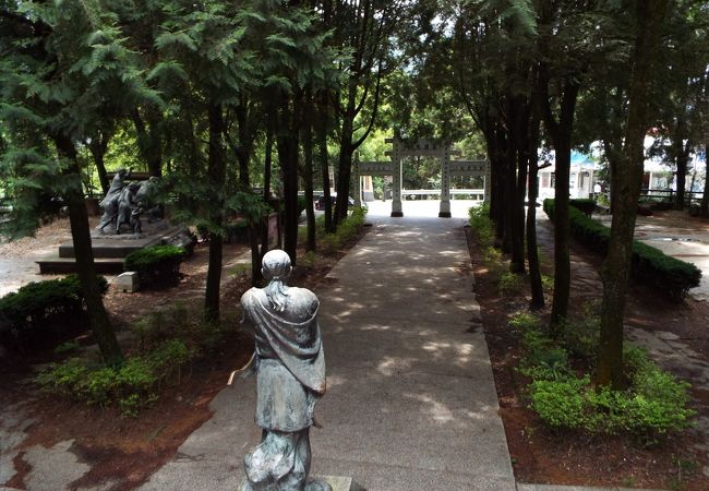 ひっそりと静かな公園････霧社の「抗日起義記念公園」