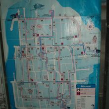 ジョクジャカルタ市内の路線図