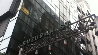 中央通りに比べ人が少なく歩きやすい