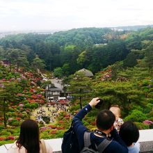 頂上の観音様からの眺め