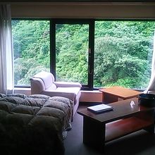 一人泊ですが贅沢すぎる広さ（平日だからよい部屋くれたのかな）