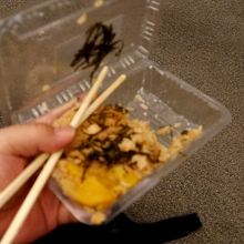 料理を写真にとり忘れた．残念！これは後で食べた時の写真