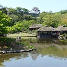 玄宮園からの眺め