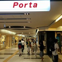 ポルタ地下街にて