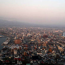 ↑ロープウェイからの昼景