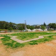 小さな五稜郭が公園内にも