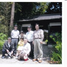 支部総会の翌日に巡った前田慶次の遺跡（米沢善光寺にて）