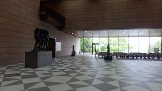 千波湖の隣の美術館