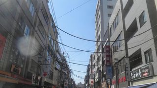 衣料品店が多い