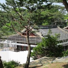 風旗台のある丘から見た養和堂 