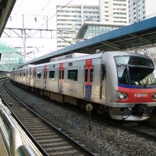 地上駅なので天気が良い日はこんな景色が…