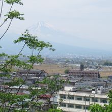 城跡から富士山が見えます