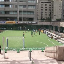 歩道からの光景