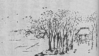 渡辺崋山が「厚木六勝図」の一つ「熊森の暁鴉」を描いたところです