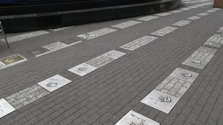ここは スターの手形広場 と言ったところです