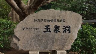 すごく大きな鍾乳洞です。