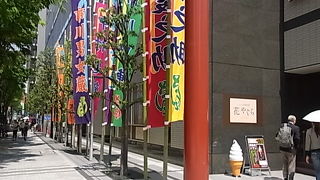 浜町からすぐ。歌舞伎を見に