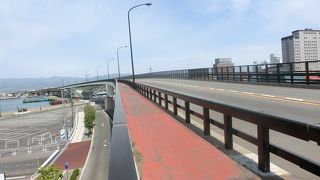 函館港を一望だ