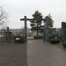 平面的に復元された二の丸御殿跡。