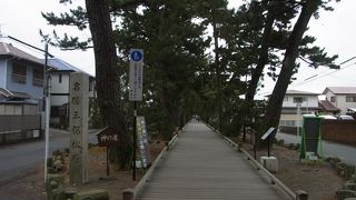 まっすぐ伸びた神の道