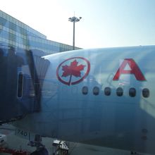 今回は、air・Canadaでカナダへ直行です。