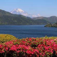 恩賜箱根公園の弁天の鼻展望台からの眺め